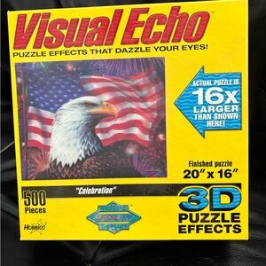 Visual Echo 3D Puzzle with Eagle and Flag